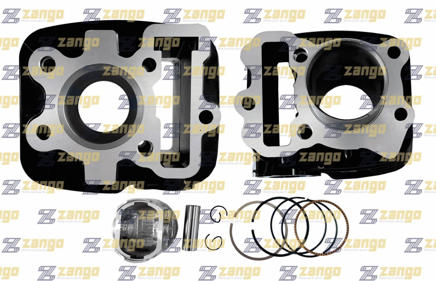 CILINDRO AK. ATV200R/JC200 FORZA MOTOCARGUERO+PISTON+ANILLOS+KIT DE...