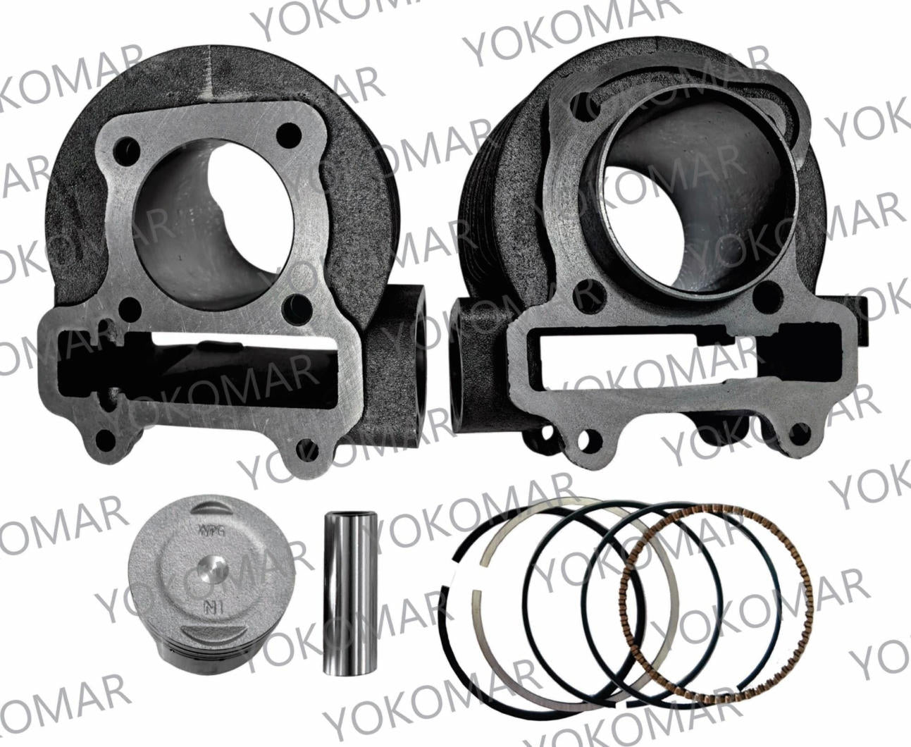 CILINDRO B. DISCOVER150ST+PISTON+ANILLOS+KIT DE EMPAQUES (4)VALVULAS