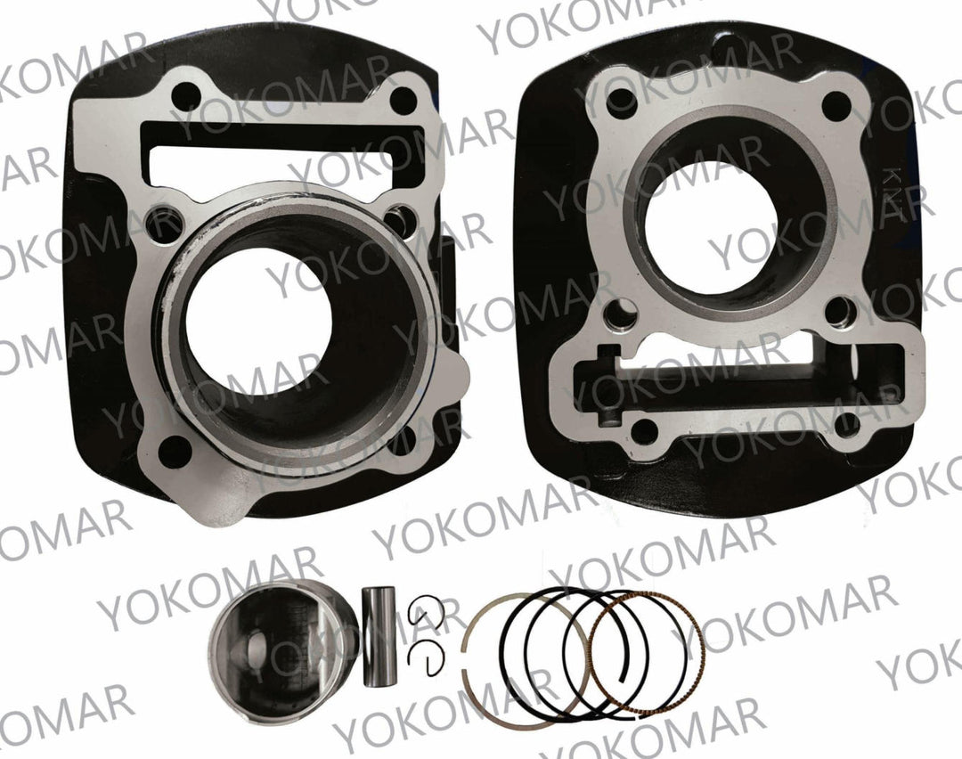 CILINDRO S. GN125H+PISTON+ANILLOS+KIT DE EMPAQUES COLOR NEGRO