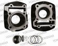 CILINDRO S. GN125H+PISTON+ANILLOS+KIT DE EMPAQUES COLOR NEGRO