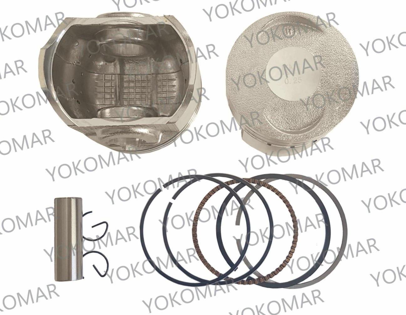 KIT PISTON AK. AK180 3W MOTOCARGUERO 0.50
