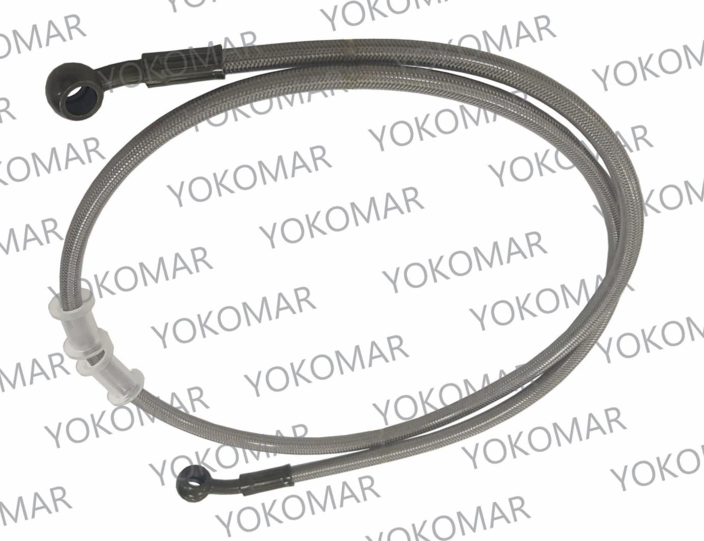 MANGUERA FRENO DISCO DEL AK. AK200 DR200 GRIS 125CM