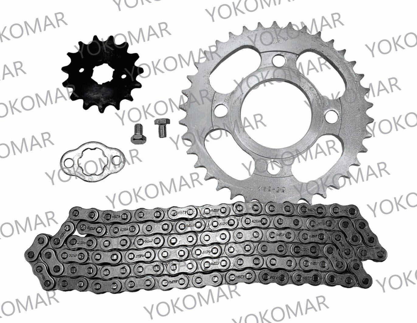 KIT SPROCKET COMPLETO AK. AK125S 38x14 428Hx120L