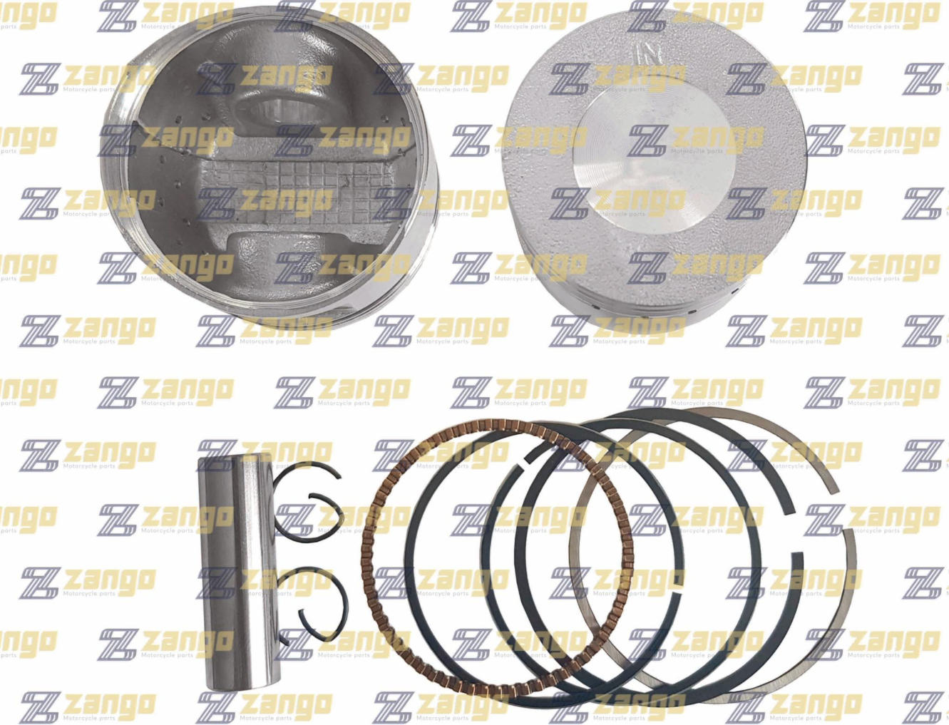 KIT PISTON AK. AK110/ONE110/WAVE110/ACTIV110/SG100T/SG110 0.50 ZANGO